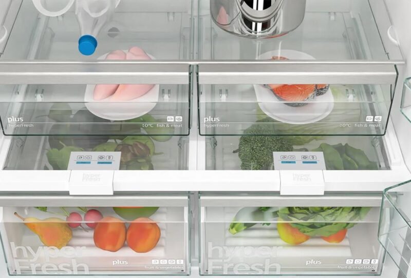 Siemens iQ500 Alttan Donduruculu Buzdolabı 186 x 86 cm Kolay temizlenebilir Inox
