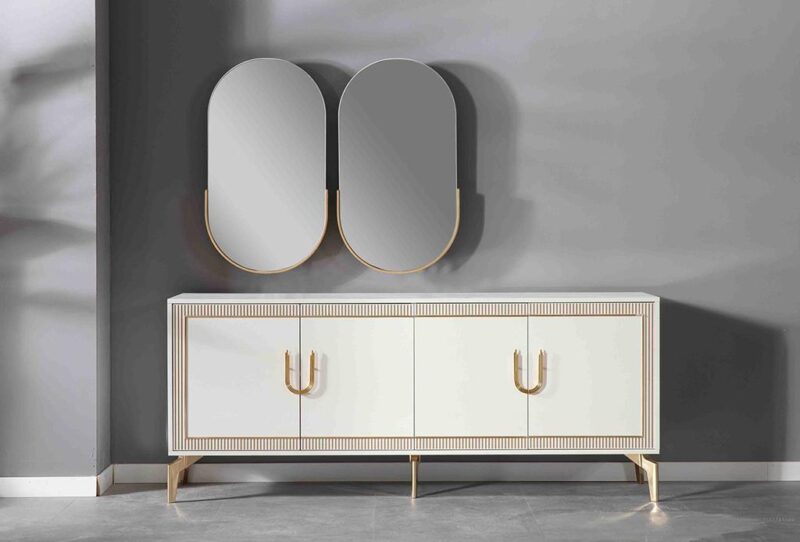 Trend Yemek Odası Takımı Gold (6 Sandalye)