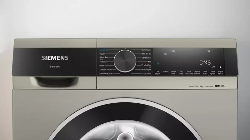 Siemens iQ300 Çamaşır Makinesi 9 kg 1400 dev./dak., Gümüş