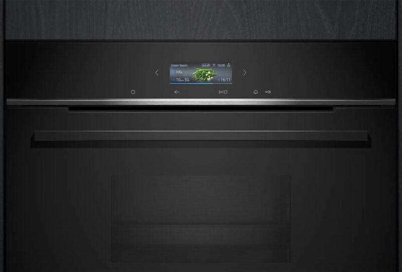 Siemens iQ700 Buharlı Fırın 60 x 45 cm Siyah