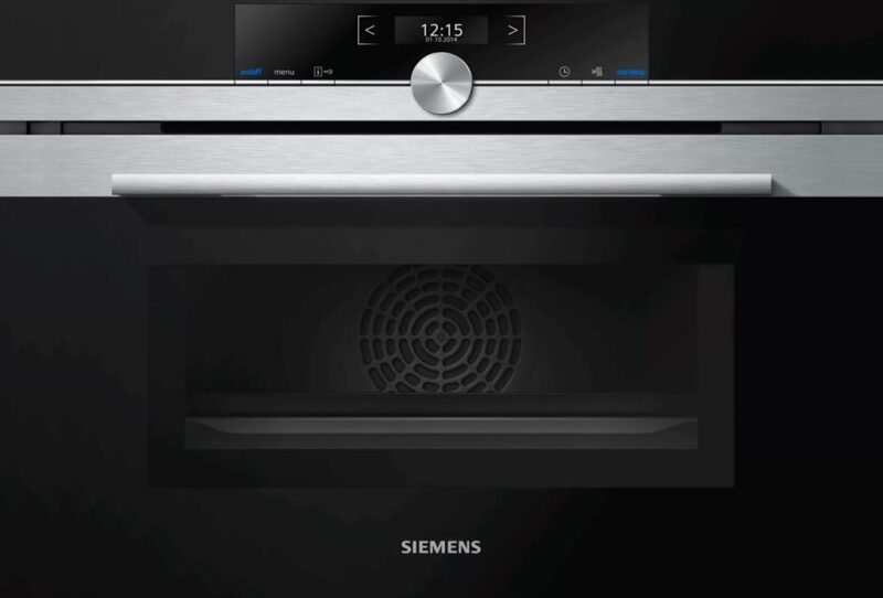 Siemens iQ700 Mikrodalga Fonksiyonlu Kompakt Ankastre Fırın 60 x 45 cm Inox