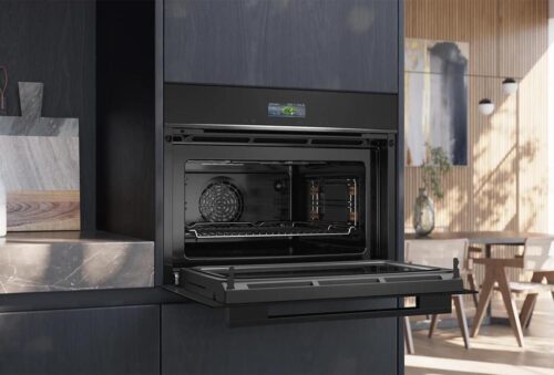 Siemens iQ700 Mikrodalga Fonksiyonlu Kompakt Ankastre Fırın 60 x 45 cm Siyah