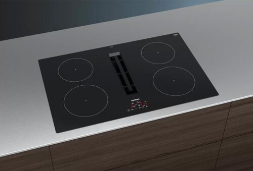 Siemens iQ300 Induction hob with integrated ventilation system 80 cm surface mount without frame