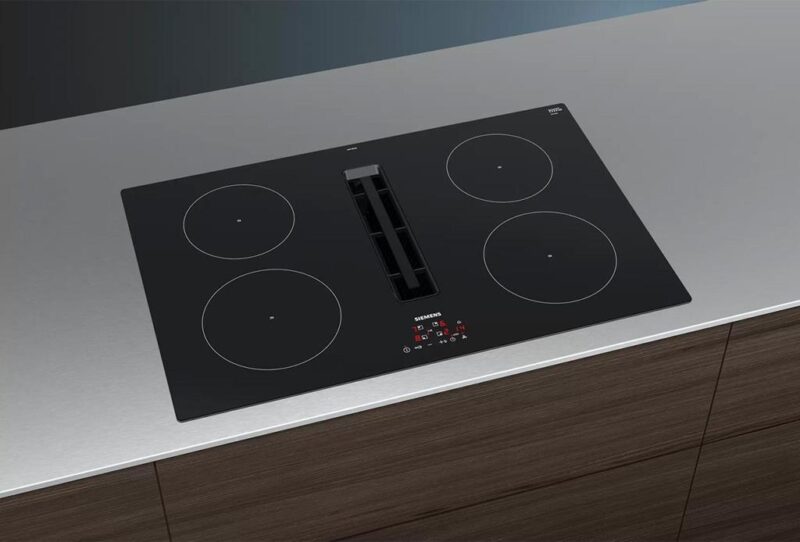 Siemens iQ300 Induction hob with integrated ventilation system 80 cm surface mount without frame