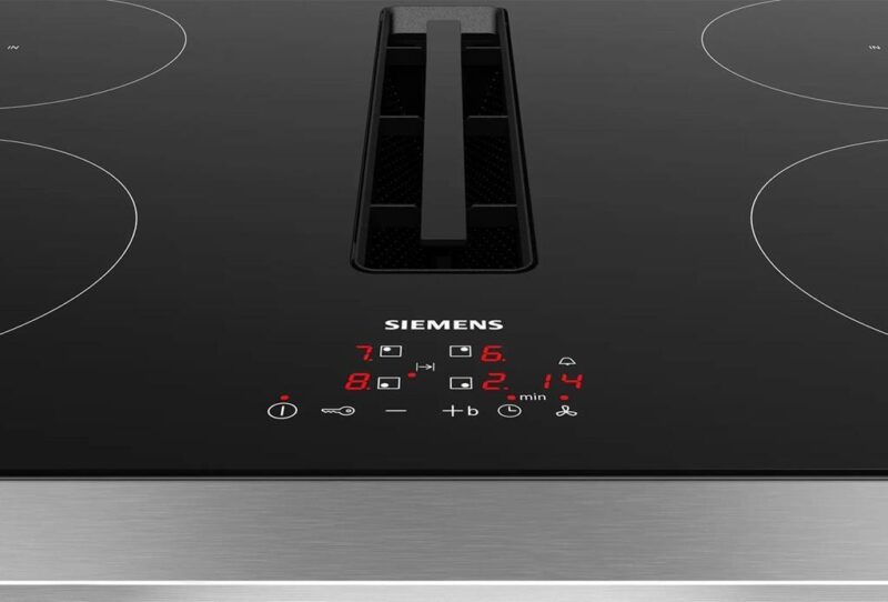 Siemens iQ300 Induction hob with integrated ventilation system 80 cm surface mount without frame