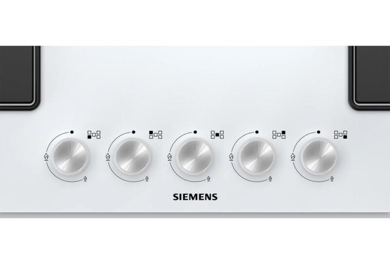 Siemens iQ300 Gazlı Ocak 75 cm Sert cam, Beyaz