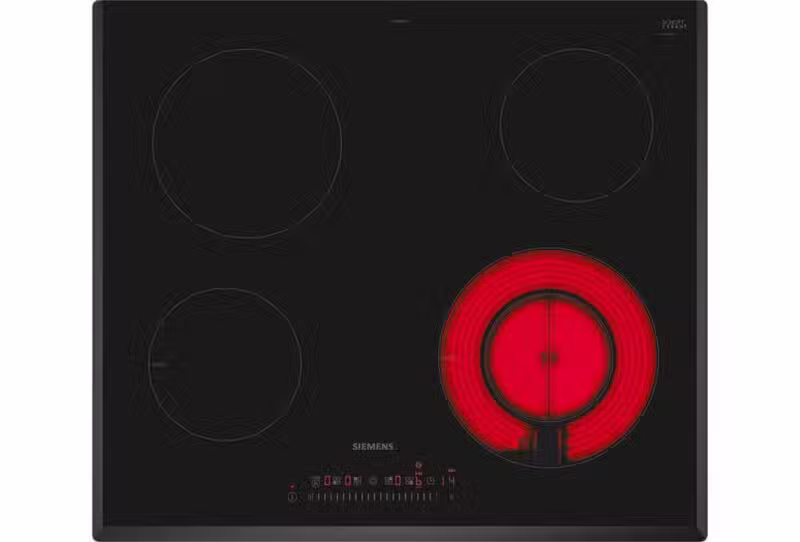 Siemens iQ300 Elektrikli Ocak 60 cm Siyah, Çerçevesiz Yüzey