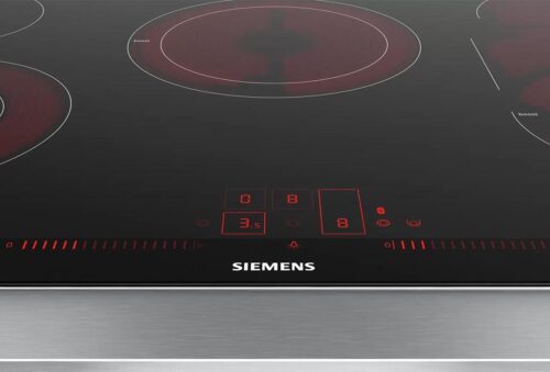 Siemens iQ500 Elektrikli Ocak 80 cm Siyah, Çerçeveli Montaj