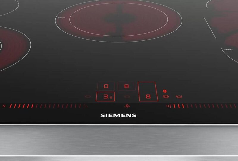 Siemens iQ500 Elektrikli Ocak 80 cm Siyah, Çerçeveli Montaj