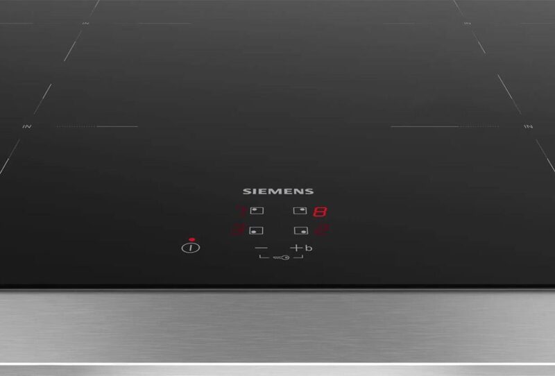Siemens iQ100 İndüksiyonlu Ocak 60 cm Siyah, Çerçevesiz Yüzey