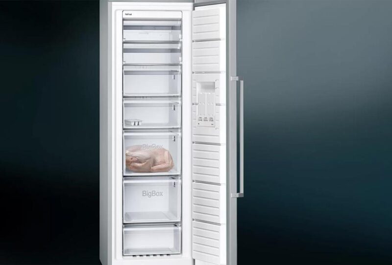 Siemens iQ300 Solo Derin Dondurucu 186 x 60 cm Kolay temizlenebilir Inox