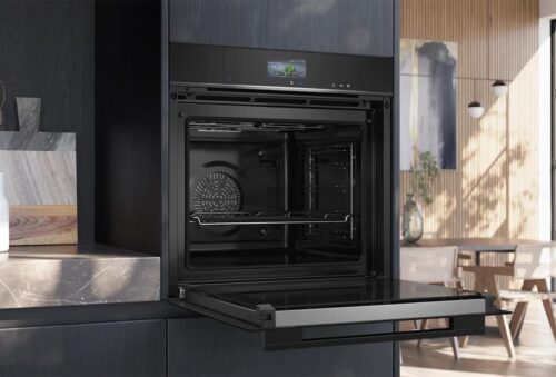 Siemens iQ700 Buhar Destekli Ankastre Fırın 60 x 60 cm Siyah