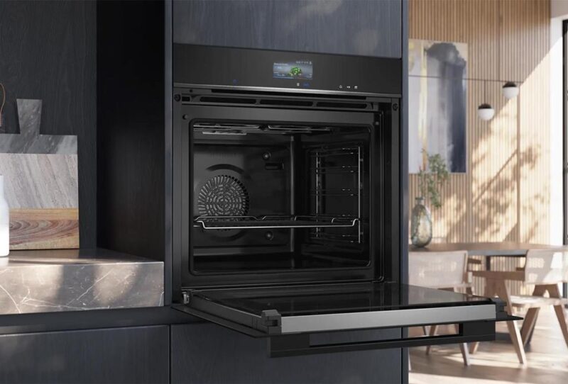Siemens iQ700 Buhar Destekli Ankastre Fırın 60 x 60 cm Siyah