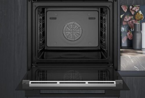 Siemens iQ700 Buharlı Ankastre Fırın 60 x 60 cm Siyah