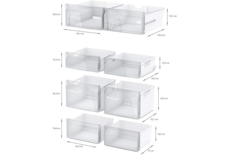 Siemens iQ300 multi door 183 x 90.5 cm Kolay temizlenebilir Inox
