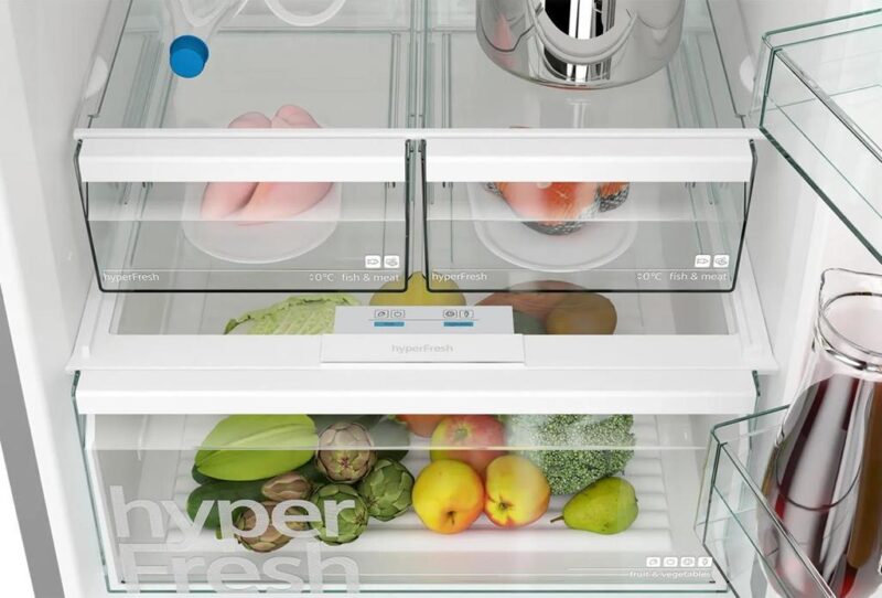 iQ300 Alttan Donduruculu Buzdolabı 186 x 70 cm Kolay temizlenebilir Inox