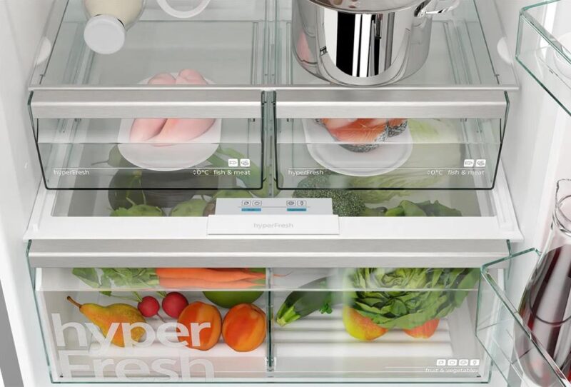 Siemens iQ500 Alttan Donduruculu Buzdolabı 186 x 75 cm Kolay temizlenebilir Inox
