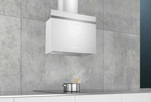 Siemens iQ300 Duvar Tipi Davlumbaz 60 cm Beyaz Cam Yüzey