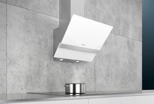 Siemens iQ300 Duvar Tipi Davlumbaz 60 cm Beyaz Cam Yüzey
