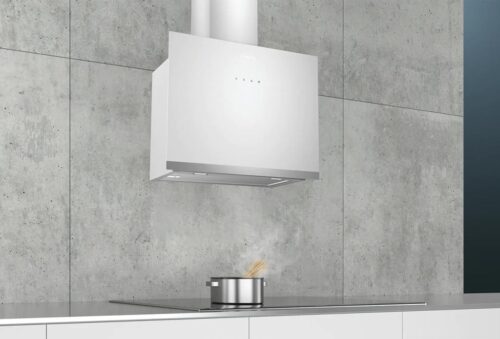 Siemens iQ500 Duvar Tipi Davlumbaz 60 cm Beyaz Cam Yüzey