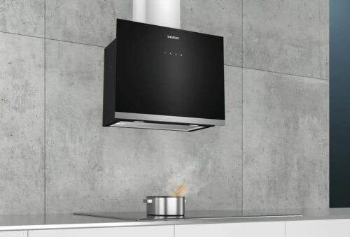 Siemens iQ500 Duvar Tipi Davlumbaz 60 cm Siyah Cam