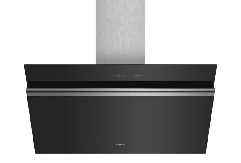 Siemens iQ700 Duvar Tipi Davlumbaz 90 cm Siyah Cam