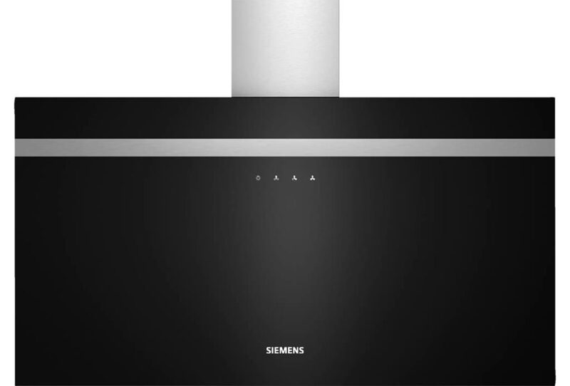 Siemens iQ300 Duvar Tipi Davlumbaz 90 cm Siyah Cam