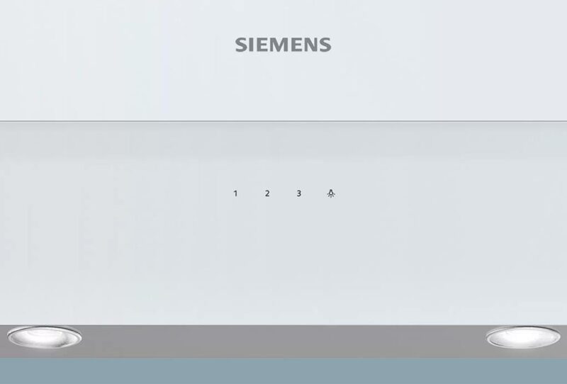 Siemens iQ300 Duvar Tipi Davlumbaz 90 cm Beyaz Cam Yüzey