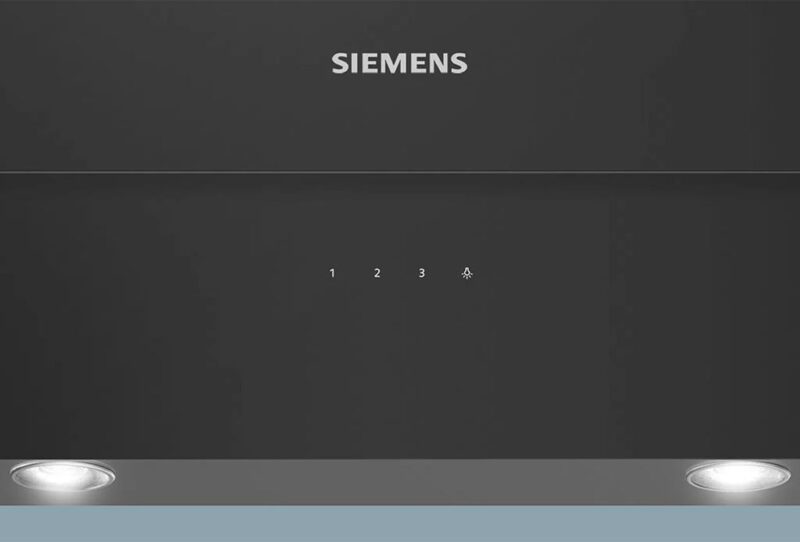 Siemens iQ300 Duvar Tipi Davlumbaz 90 cm Siyah Cam