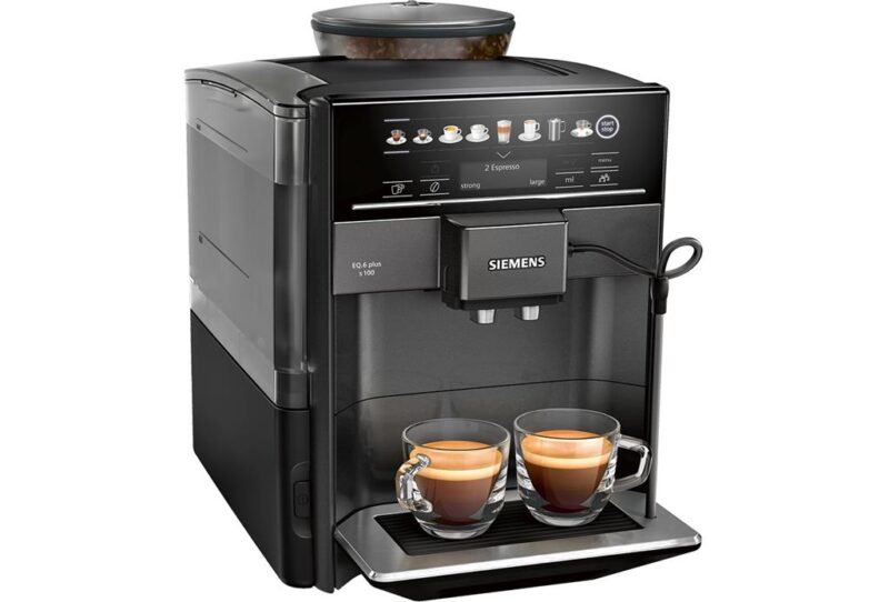 Siemens Tam Otomatik Kahve Makinesi EQ6 plus s100 Sapphire black metallic