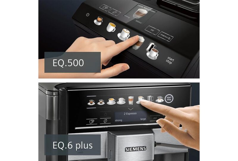 Siemens Tam Otomatik Kahve Makinesi EQ6 plus s100 Sapphire black metallic