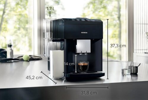 Siemens Tam Otomatik Kahve Makinesi EQ500 integral Sapphire black metallic