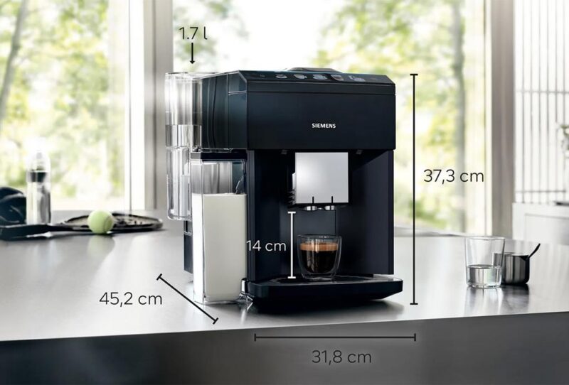 Siemens Tam Otomatik Kahve Makinesi EQ500 integral Sapphire black metallic