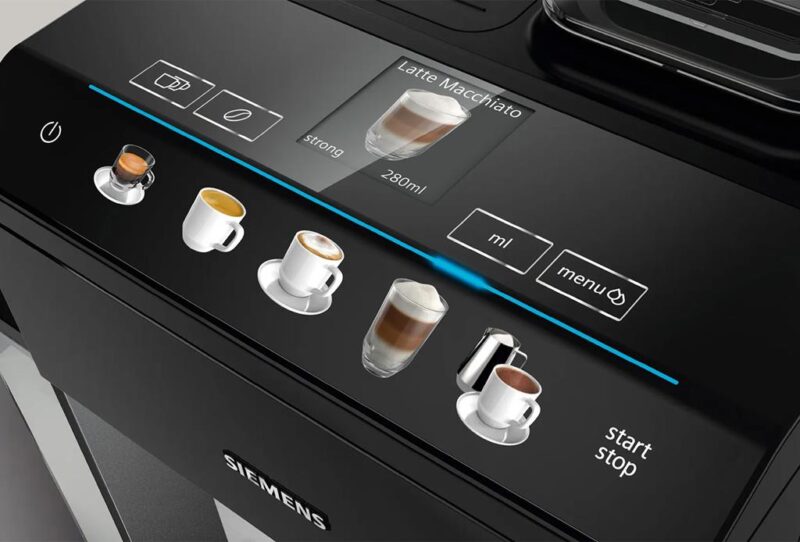 Siemens Tam Otomatik Kahve Makinesi EQ500 integral Sapphire black metallic