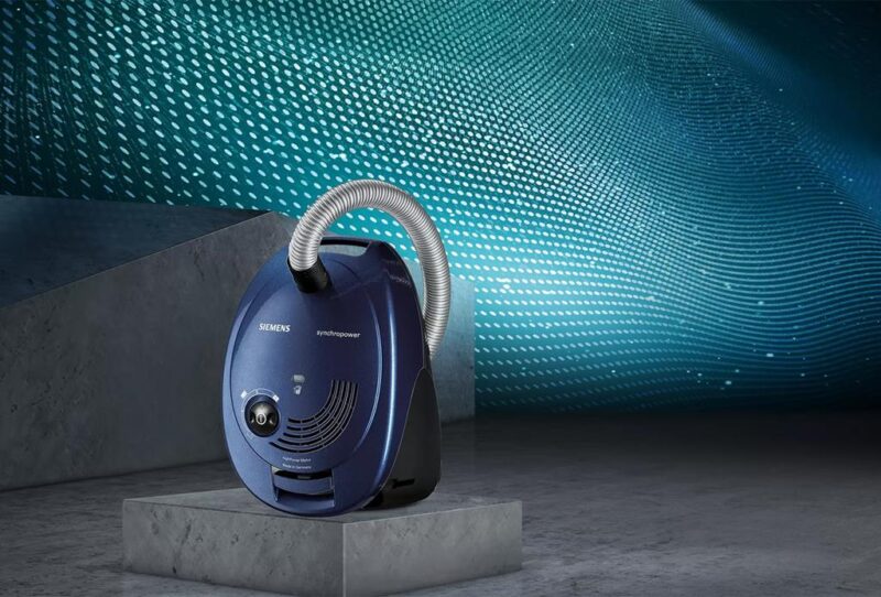 Siemens Toz torbalı Süpürge synchropower Mavi