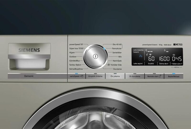 Siemens iQ700 Çamaşır Makinesi 10 kg 1600 dev./dak., Gümüş