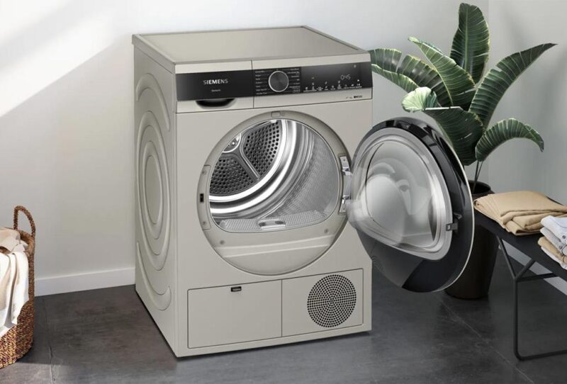 Siemens iQ300 Isı Pompalı Kurutma Makinesi 9 kg Gümüş