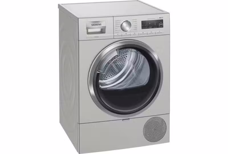 Siemens iQ700 Isı Pompalı Kurutma Makinesi 9 kg Gümüş