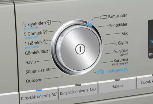 Siemens iQ700 Isı Pompalı Kurutma Makinesi 9 kg Gümüş