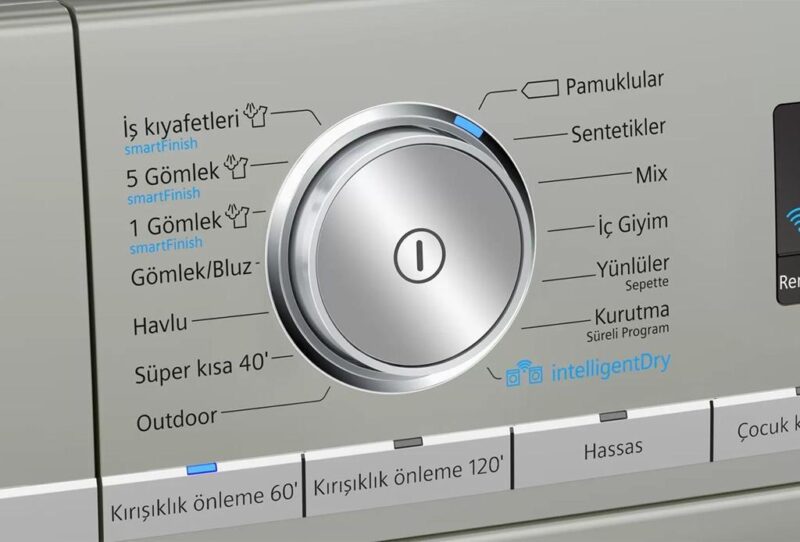 Siemens iQ700 Isı Pompalı Kurutma Makinesi 9 kg Gümüş