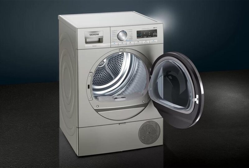 Siemens iQ700 Isı Pompalı Kurutma Makinesi 9 kg Gümüş
