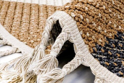 Öğretmenler Halı Dekorenti Bukle 1406 Sarı Yuvarlak