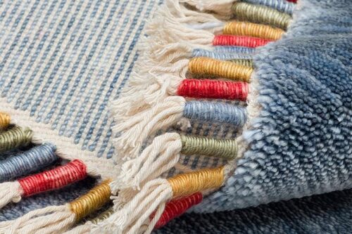 Öğretmenler Halı Zara 06 Yuvarlak Blue