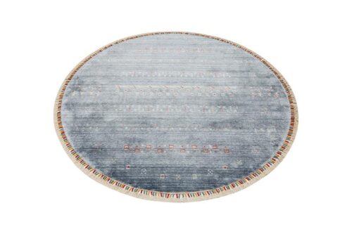 Öğretmenler Halı Zara 06 Yuvarlak Blue