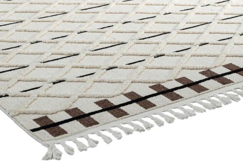 Öğretmenler Halı - EMP Bilbao Winter White Modern İskandinav Saçaklı