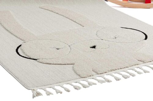 Öğretmenler Halı - EMP Kids Bunny Tavşan Figürlü Krem Bebek Odası Halısı