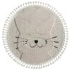 Öğretmenler Halı - EMP Kids Kitty Yuvarlak Kedi Figürlü Bebek Odası Halısı