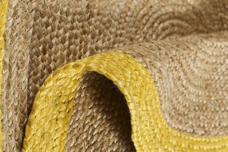 Öğretmenler Halı - EMP Misha Yellow Jüt Sarı Hasır Halı
