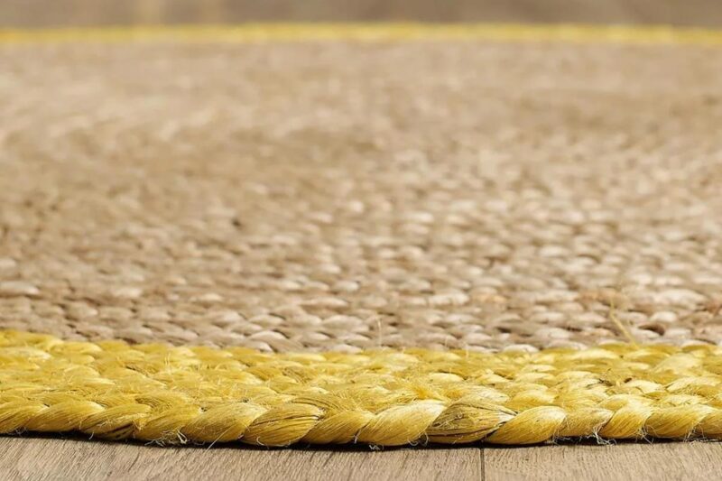 Öğretmenler Halı - EMP Misha Yellow Jüt Sarı Hasır Halı