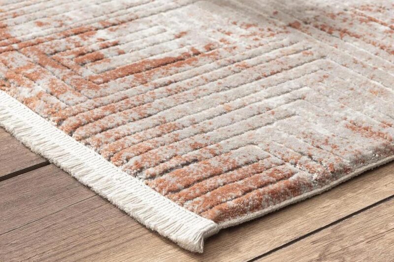 Öğretmenler Halı - EMP Pena Macaroon Geometrik Desenli Modern Halı
